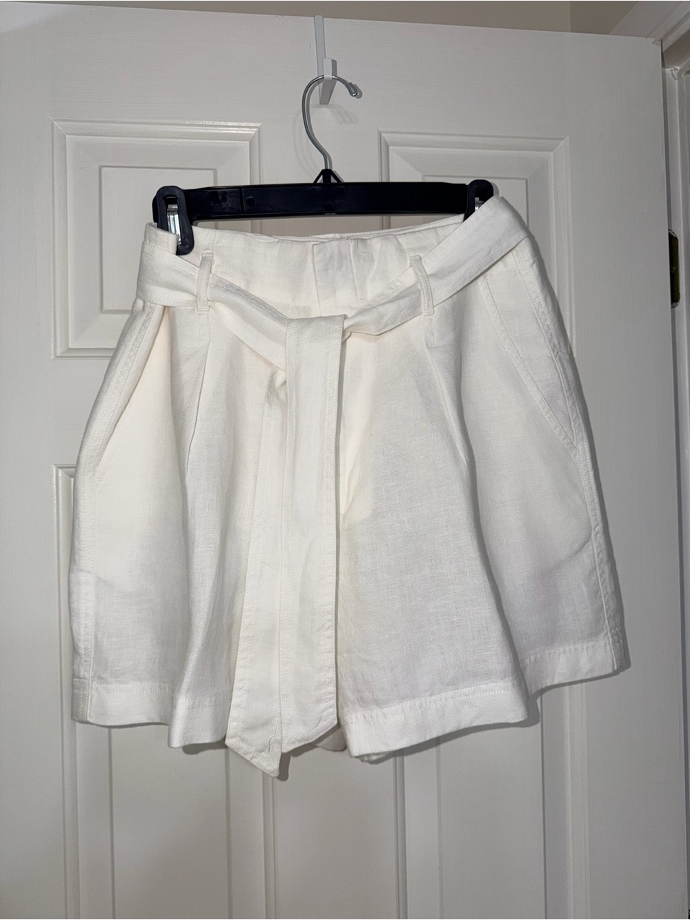 Lauren Ralph Lauren White Tie-Waist Shorts